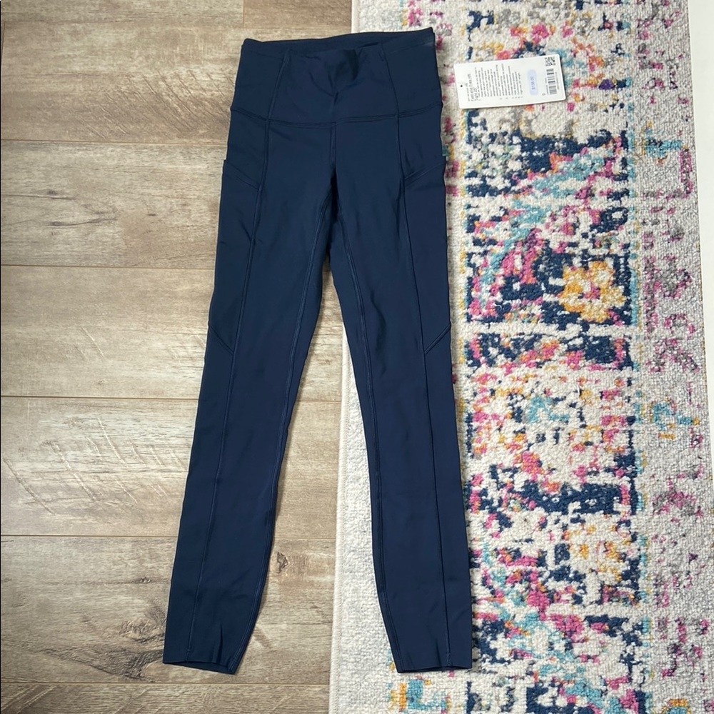 Lululemon Athletica Dark Blue High-Rise Leggings